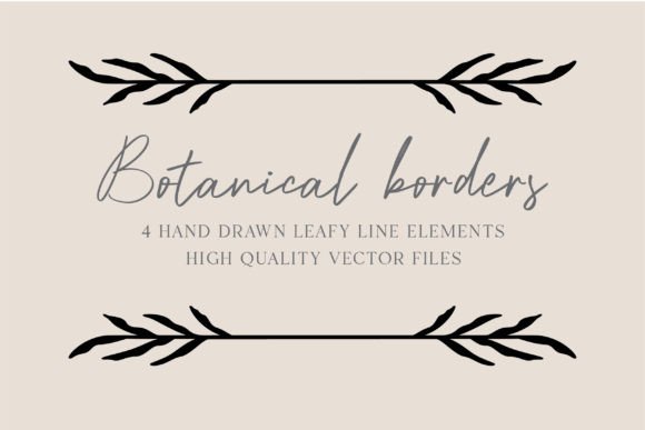 Botanical Borders Leafy Elegant Bundle