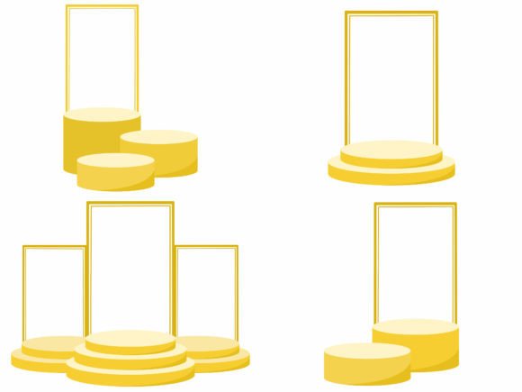 Empty Product Frame Podium Stage
