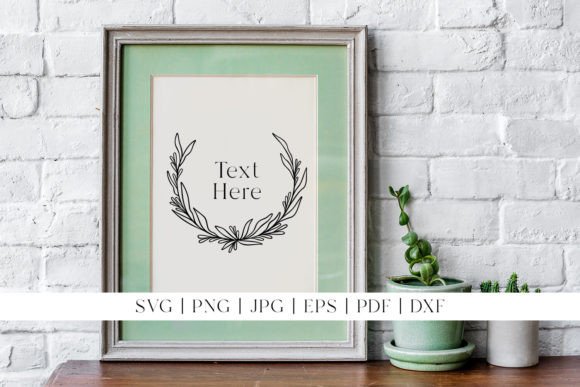 Leaf Wreath Frame Botanical Border Review for Real Projects