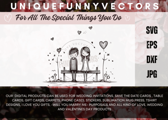 Love and Marriage Stick Figures SVG 3147