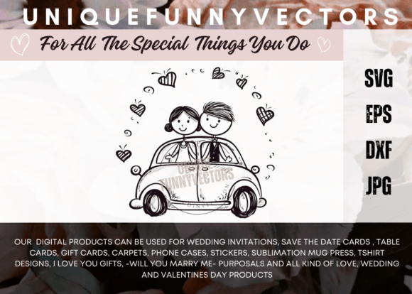 Love and Marriage Stick Figures SVG 3466