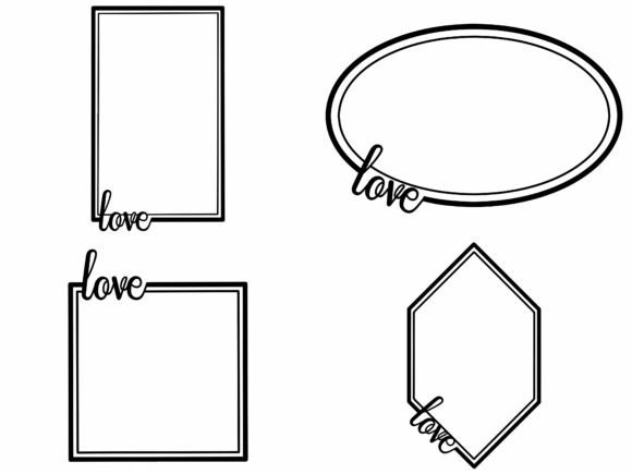 Love Frame Line Art Decoration Review for Embroidery Projects