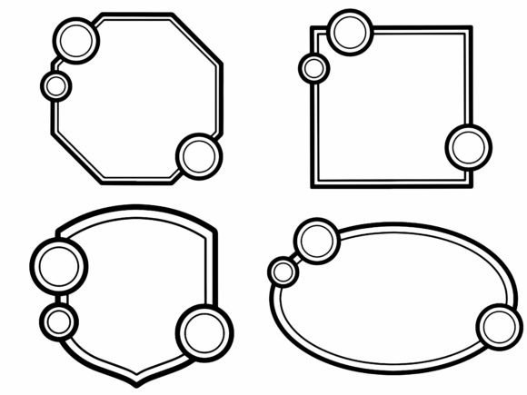 Modern Frame Line Art Background