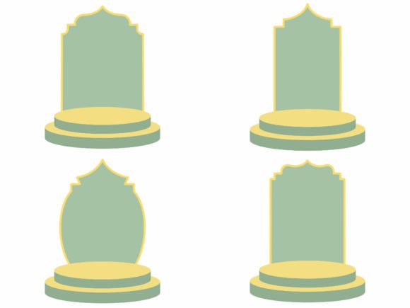 Podium Stage Islamic Background