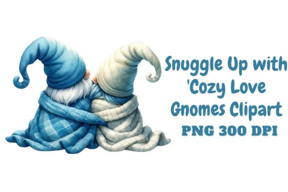 Snuggle Up with Cozy Love Gnomes Clipart